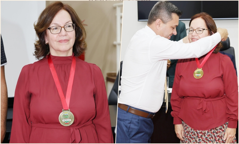 Professor Juraci Condé recebida Medalha ‘Athayde Marcondes’ em Pindamonhangaba