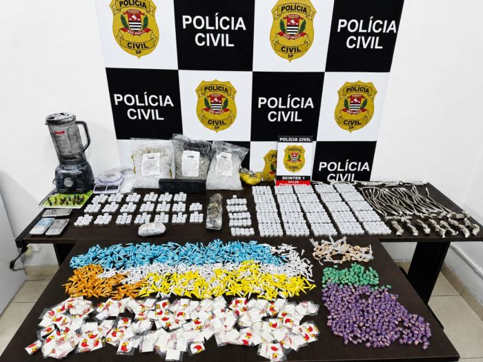Polícia Civil apreende grande quantidade de drogas em condomínio de Pindamonhangaba