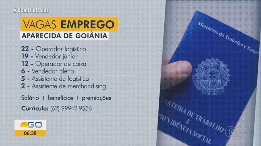 Empregos em Goiânia e Aparecida: Vagas Abertas