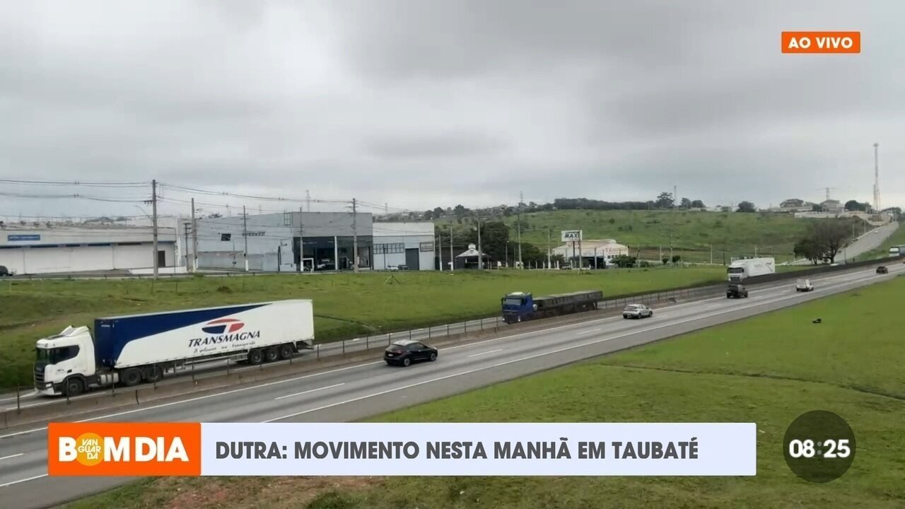 Dutra: movimento neste início de semana em Taubaté