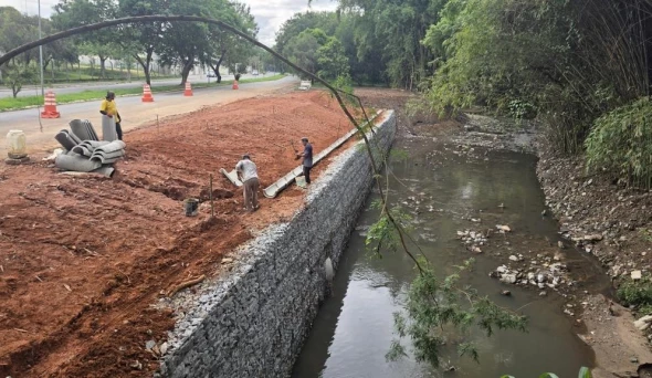 Taubaté Conclui Muro de Contenção Próximo ao Sedes