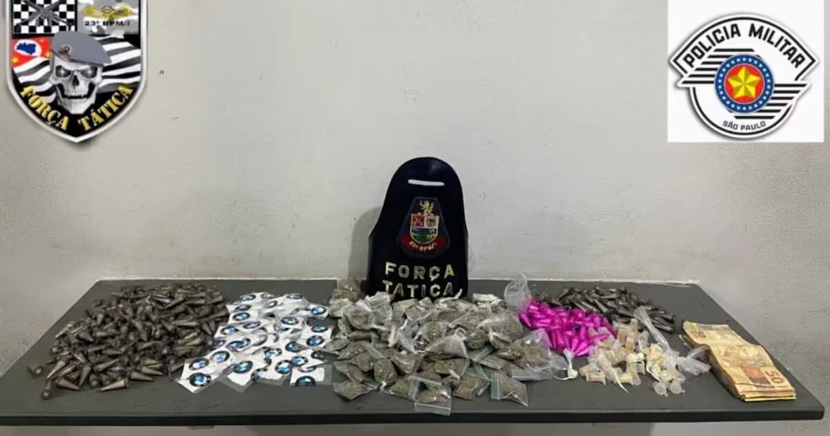 PM faz operação no Residencial Santa Mônica e prende tráfico