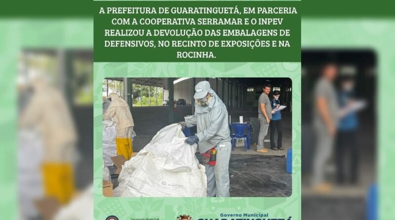 Guaratinguetá Realiza Ações de Devolução de Embalagens de Defensivos Agrícolas