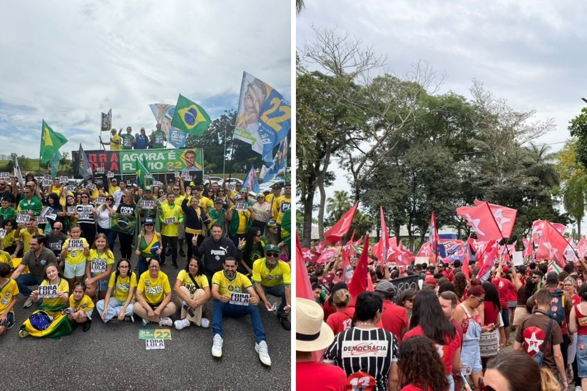 Apoio de Flávio Bolsonaro e Lula tem presença significativa em São José dos Campos