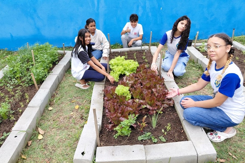 Horta escolar promove educação e bem-estar dos alunos em São José dos Campos